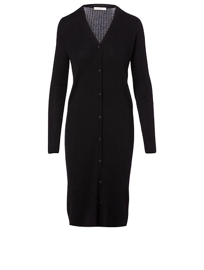 Aleta Wool And Silk Long Cardigan