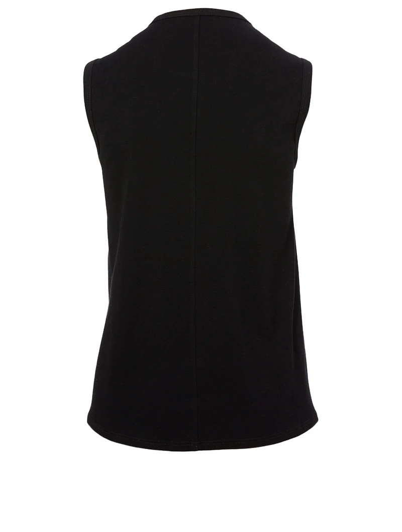 Amerigo Cashmere And Cotton Sleeveless Sweater