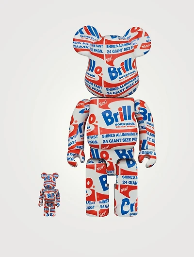 Andy Warhol Brillo 100% & 400% Be@rbrick Set