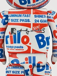 Andy Warhol Brillo 100% & 400% Be@rbrick Set