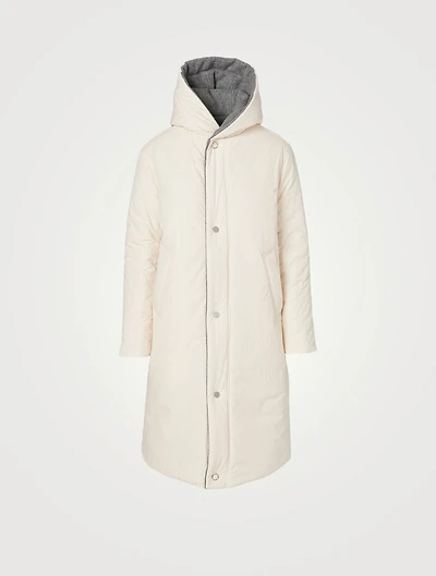 Reversible Sustainable Down Wool Coat