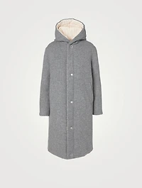 Reversible Sustainable Down Wool Coat
