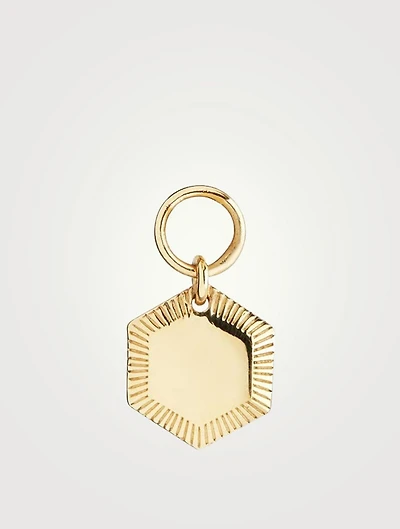 Kim Octagon Goldplated Charm