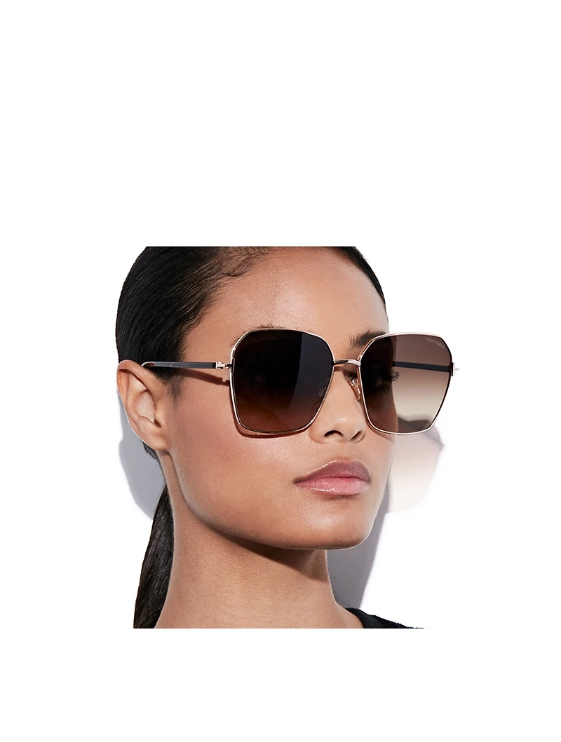 Claudia Geometric Polarized Sunglasses