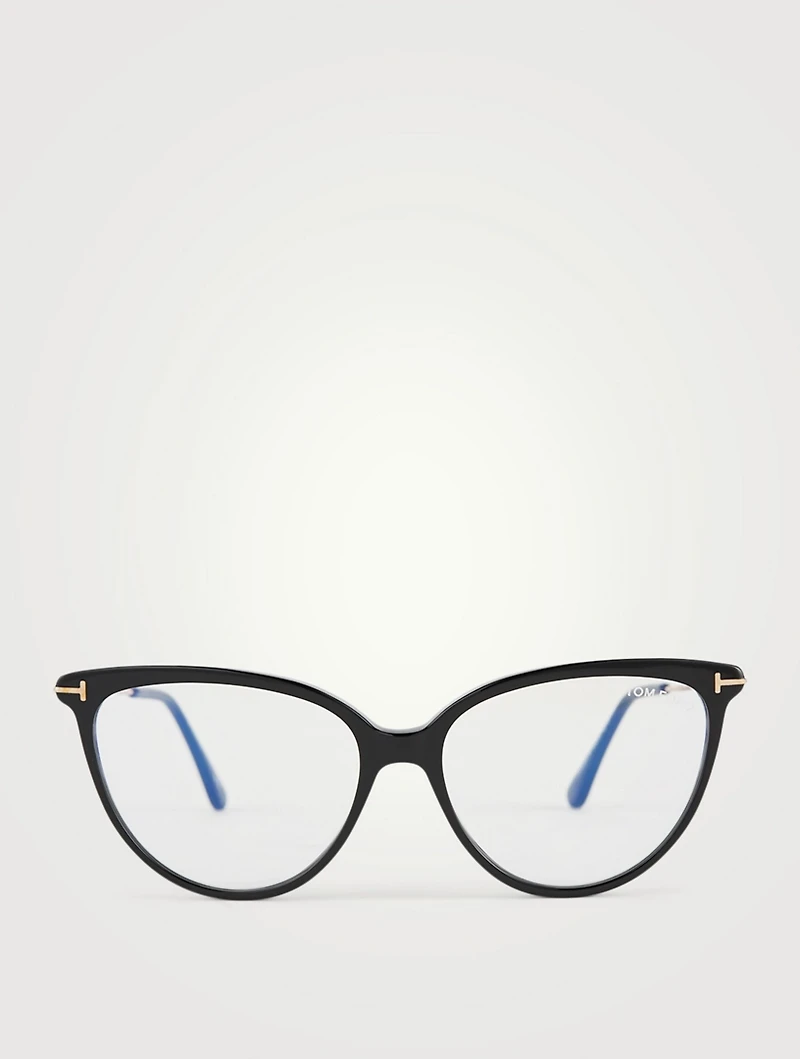 Cat Eye Optical Glasses With Blue Block Lenses