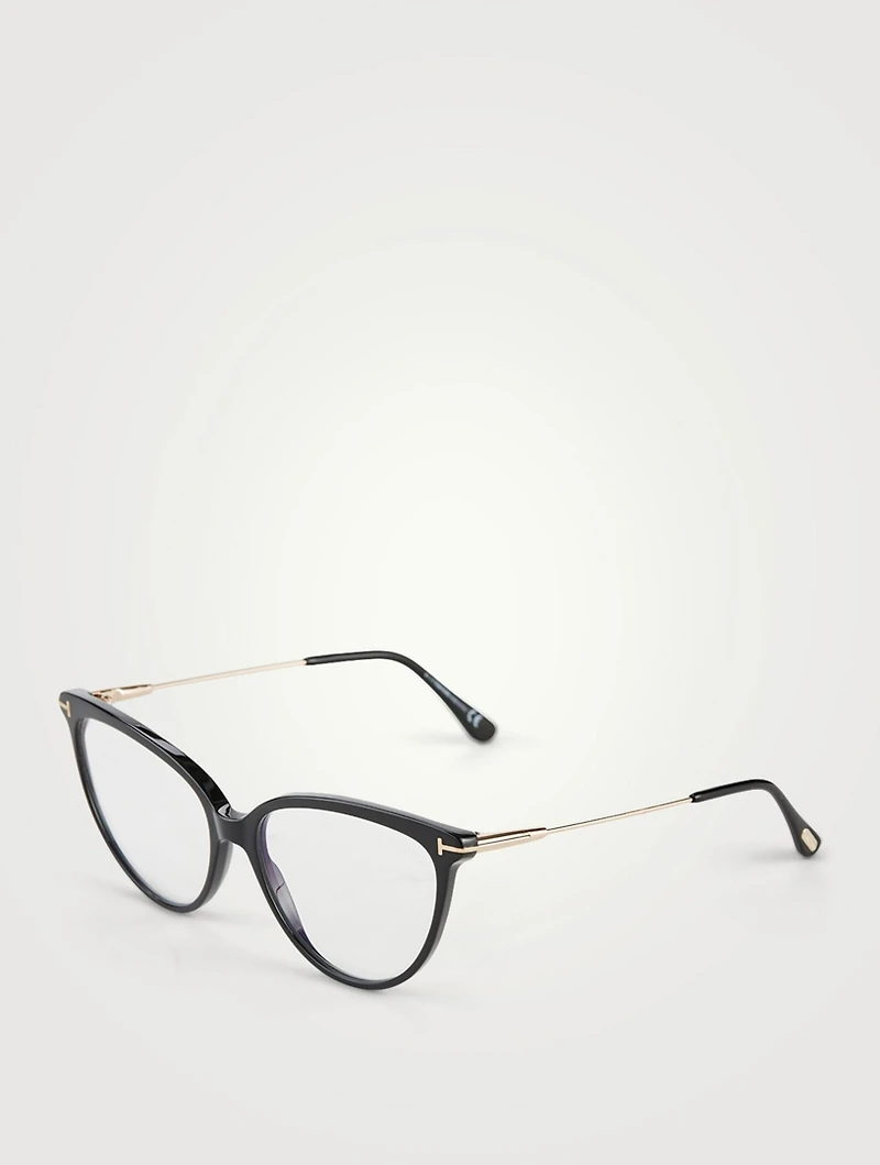 Cat Eye Optical Glasses With Blue Block Lenses