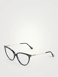 Cat Eye Optical Glasses With Blue Block Lenses