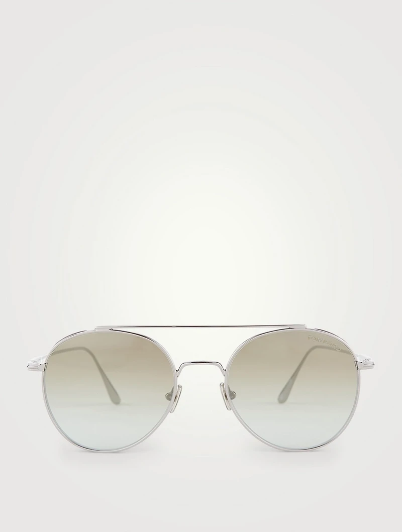 Declan Round Aviator Sunglasses