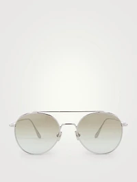 Declan Round Aviator Sunglasses