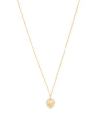 14K Gold Lion Necklace With Diamonds