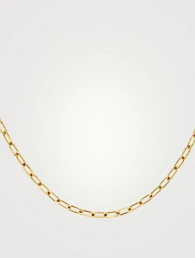 Mini 14K Gold Link Necklace