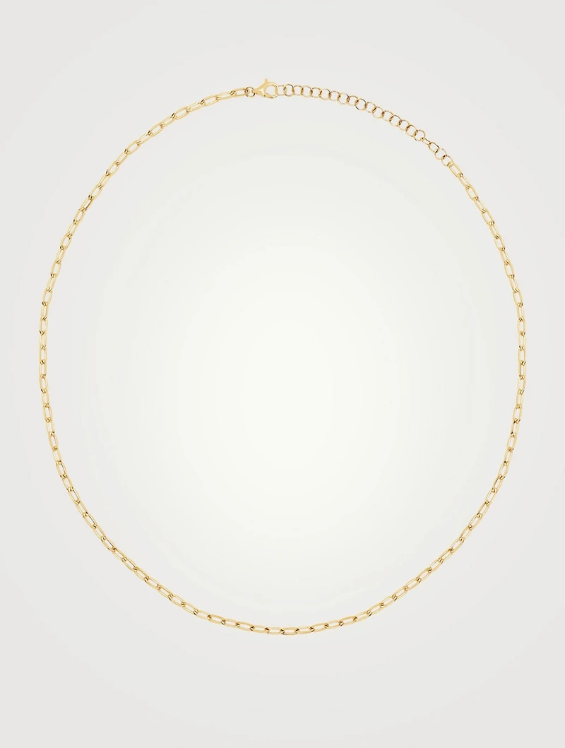 Mini 14K Gold Link Necklace