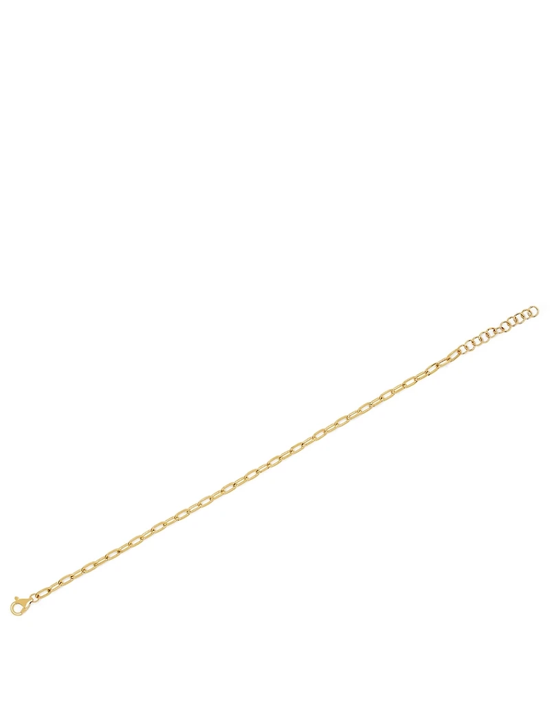 Mini 14K Gold Link Bracelet