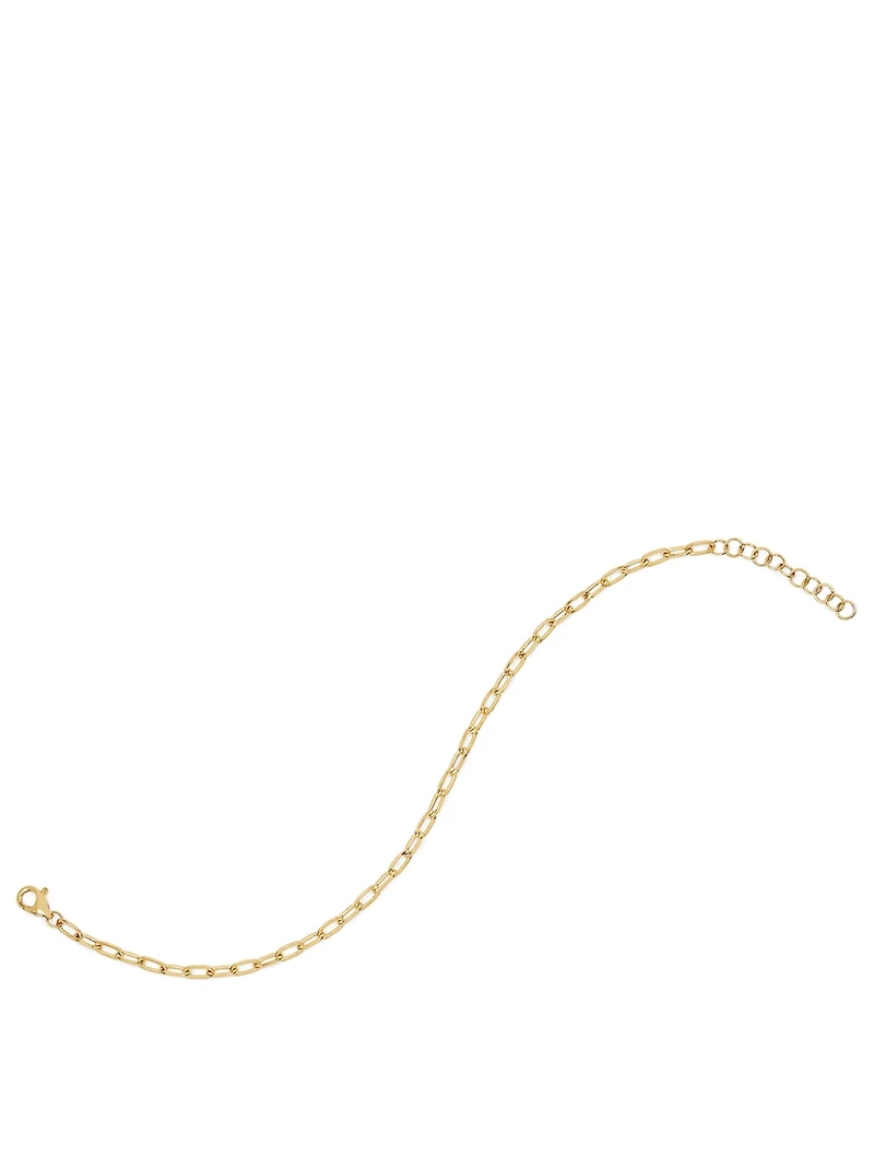 Mini 14K Gold Link Bracelet