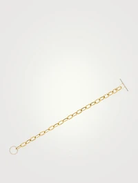 Jumbo 14K Gold Toggle Bracelet With Diamonds
