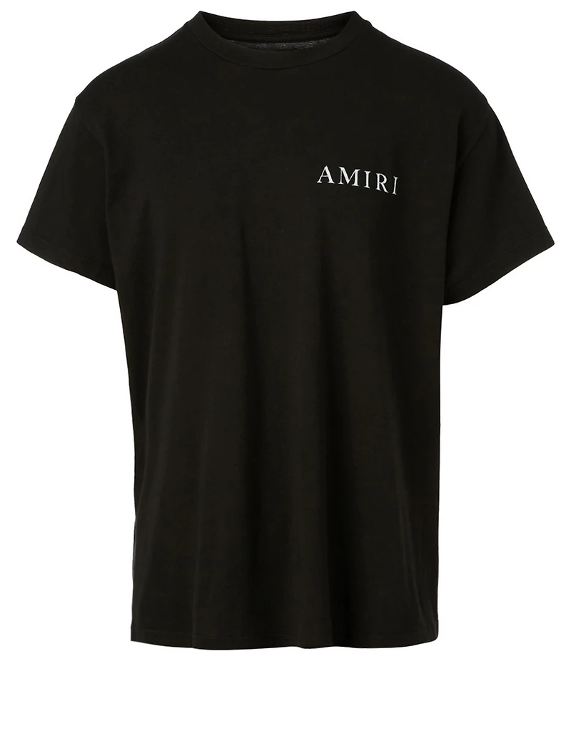 Cotton Logo T-Shirt With Flower Back