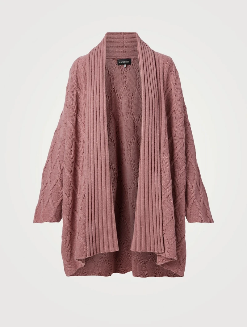 Cashmere Open Cardigan