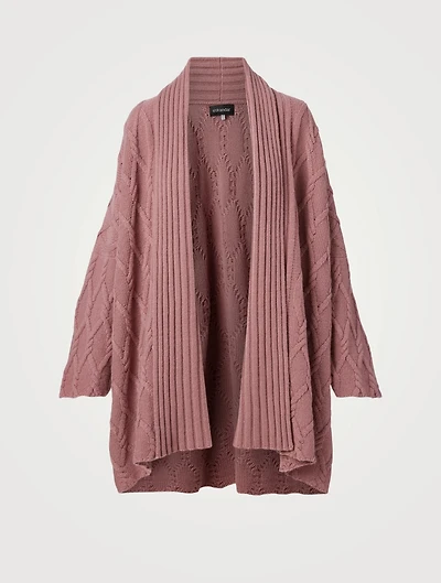 Cashmere Open Cardigan