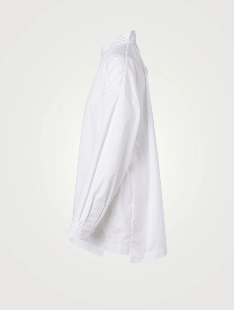 Cotton Poplin A-Line Shirt