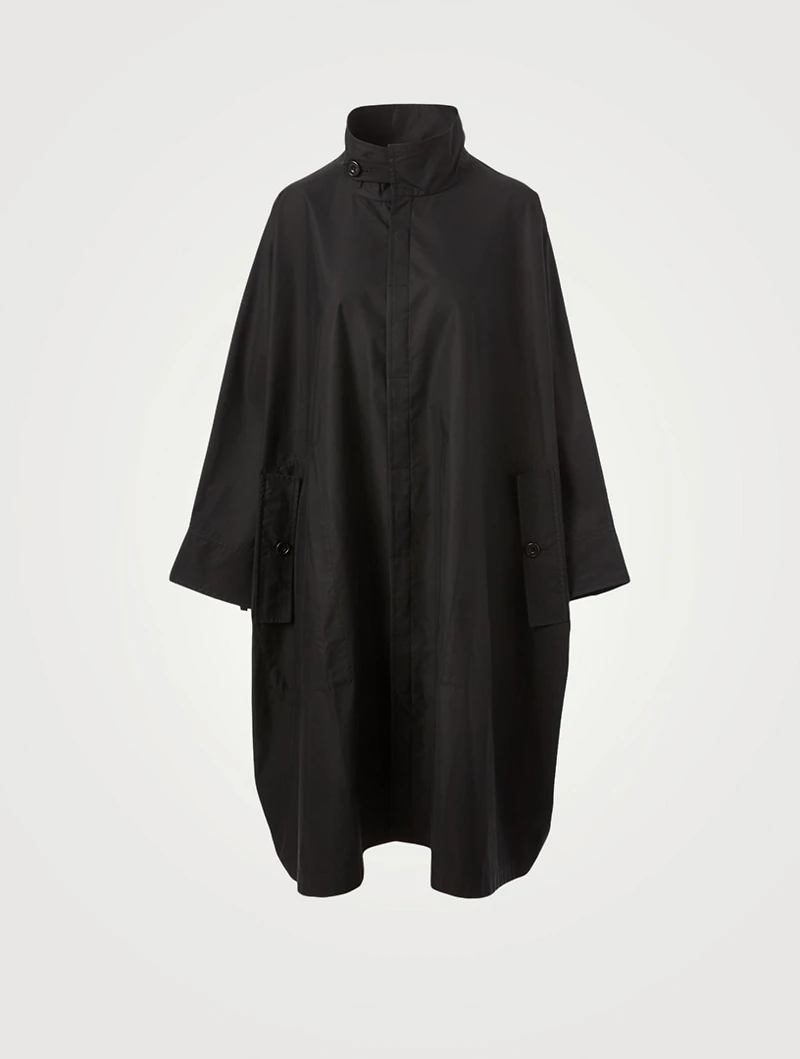 Cotton-Blend Lightweight Rain Jacket