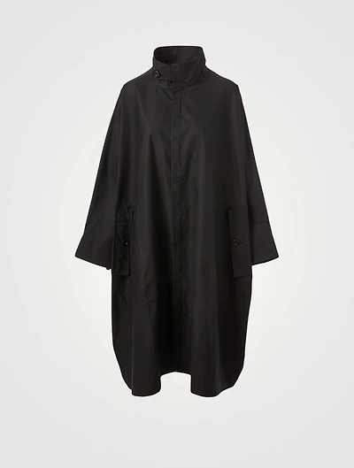 Cotton-Blend Lightweight Rain Jacket