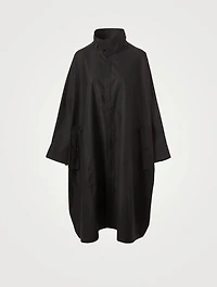 Cotton-Blend Lightweight Rain Jacket