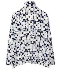 Silk Shirt Square Print