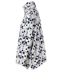 Silk Shirt Square Print