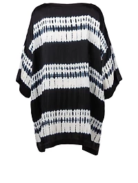 Shibori Silk Tunic Top