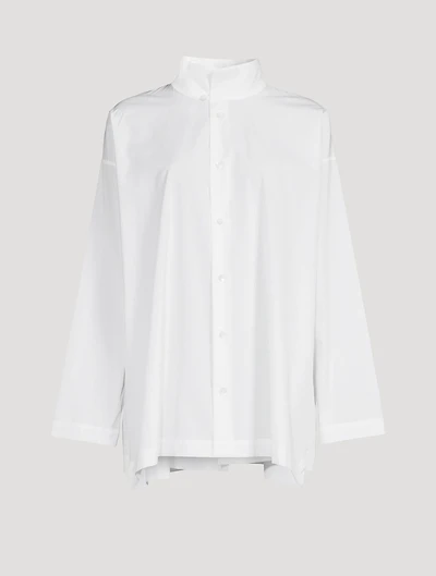 Cotton Poplin A-Line Shirt