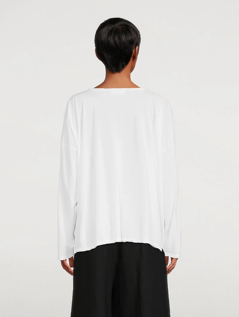 Cotton Long-Sleeve T-Shirt