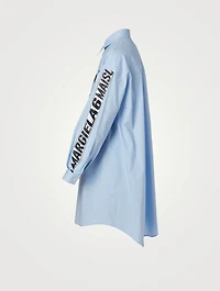 Cotton Shirt Dress With Motocross Logo