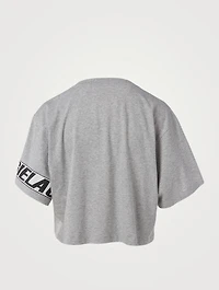 Cropped T-Shirt With Motocross Logo