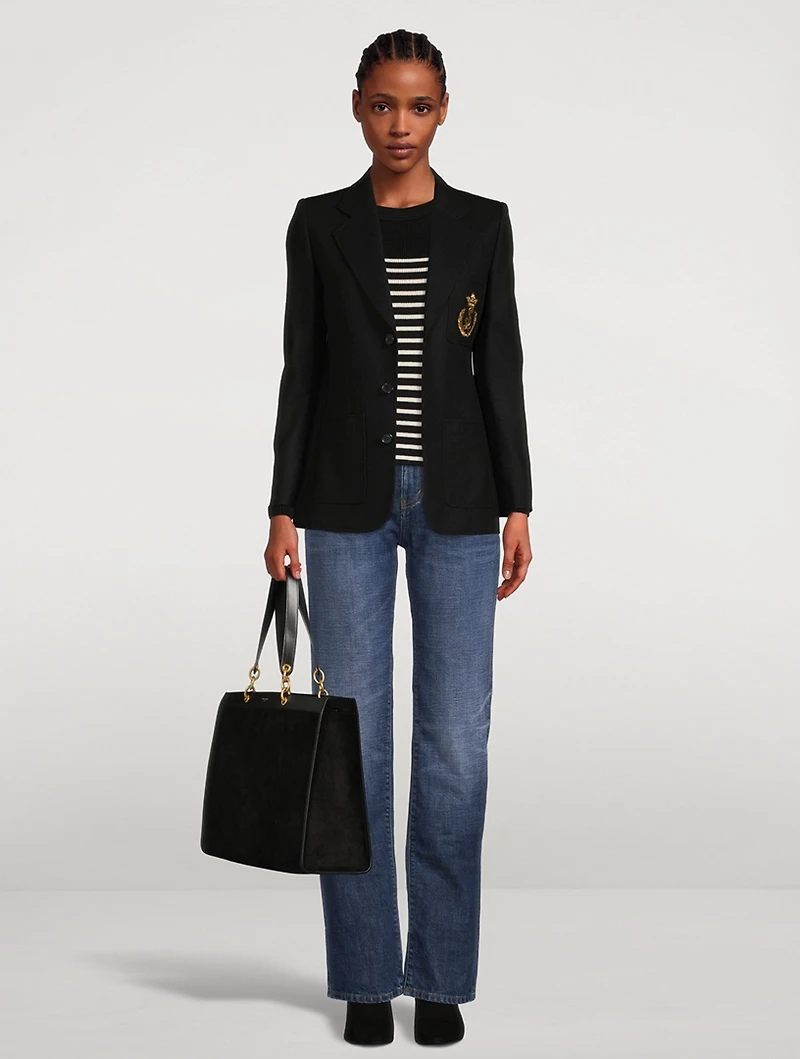 Cotton And Wool Sweater Striped Print