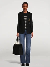 Cotton And Wool Sweater Striped Print
