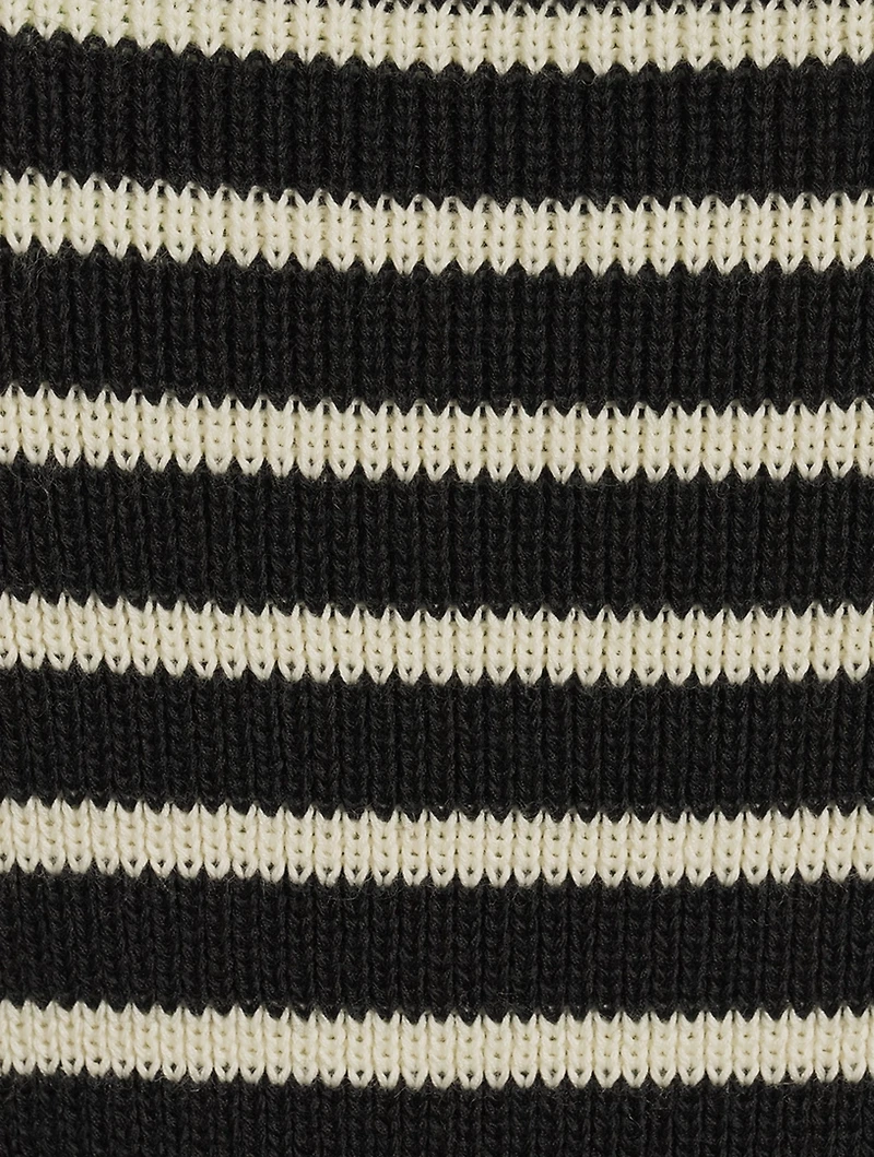 Cotton And Wool Sweater Striped Print