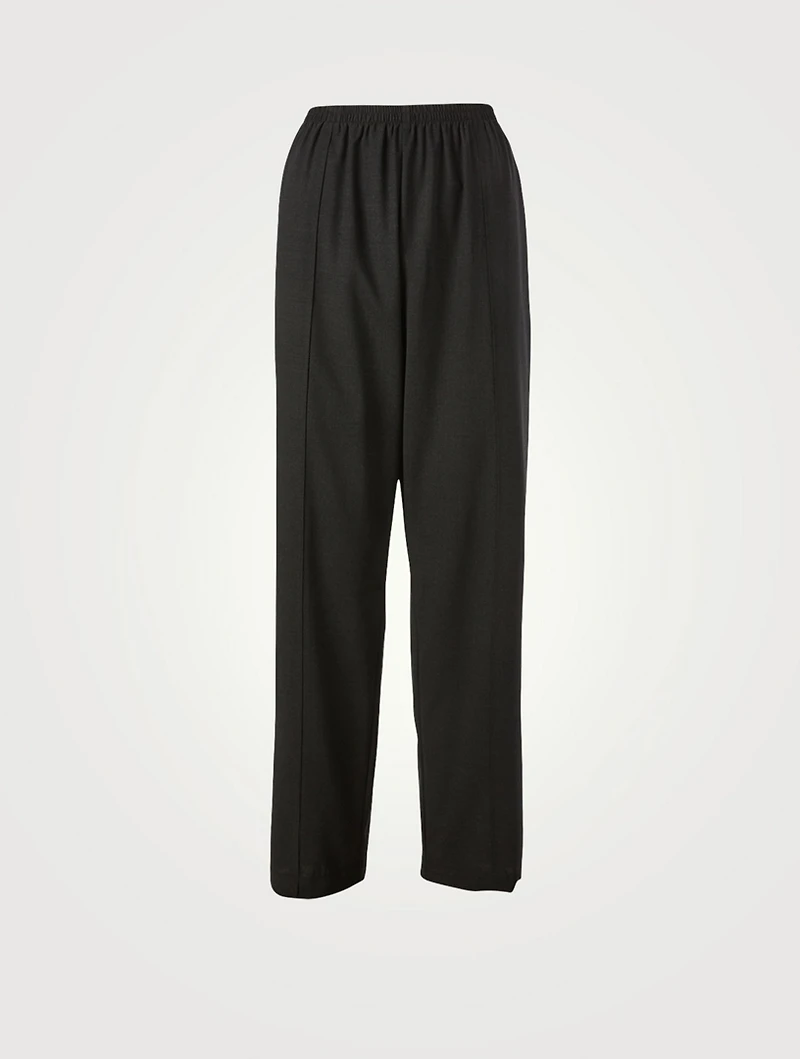 Wool Stretch Slim-Fit Pants