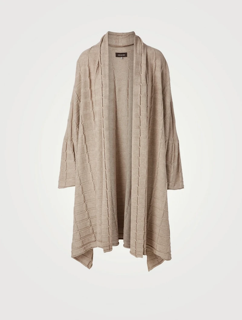 Silk And Cashmere Open Cardigan