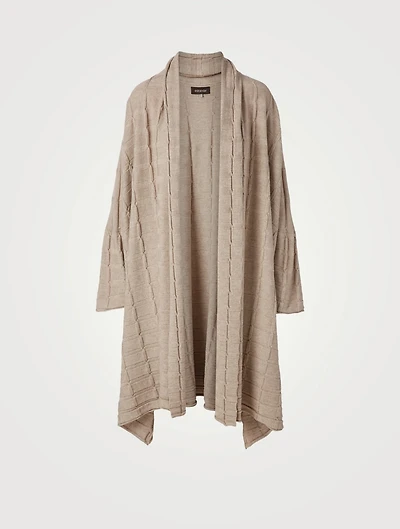 Silk And Cashmere Open Cardigan