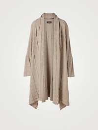 Silk And Cashmere Open Cardigan