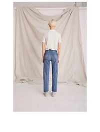 Tate Open Navy Crop Jeans