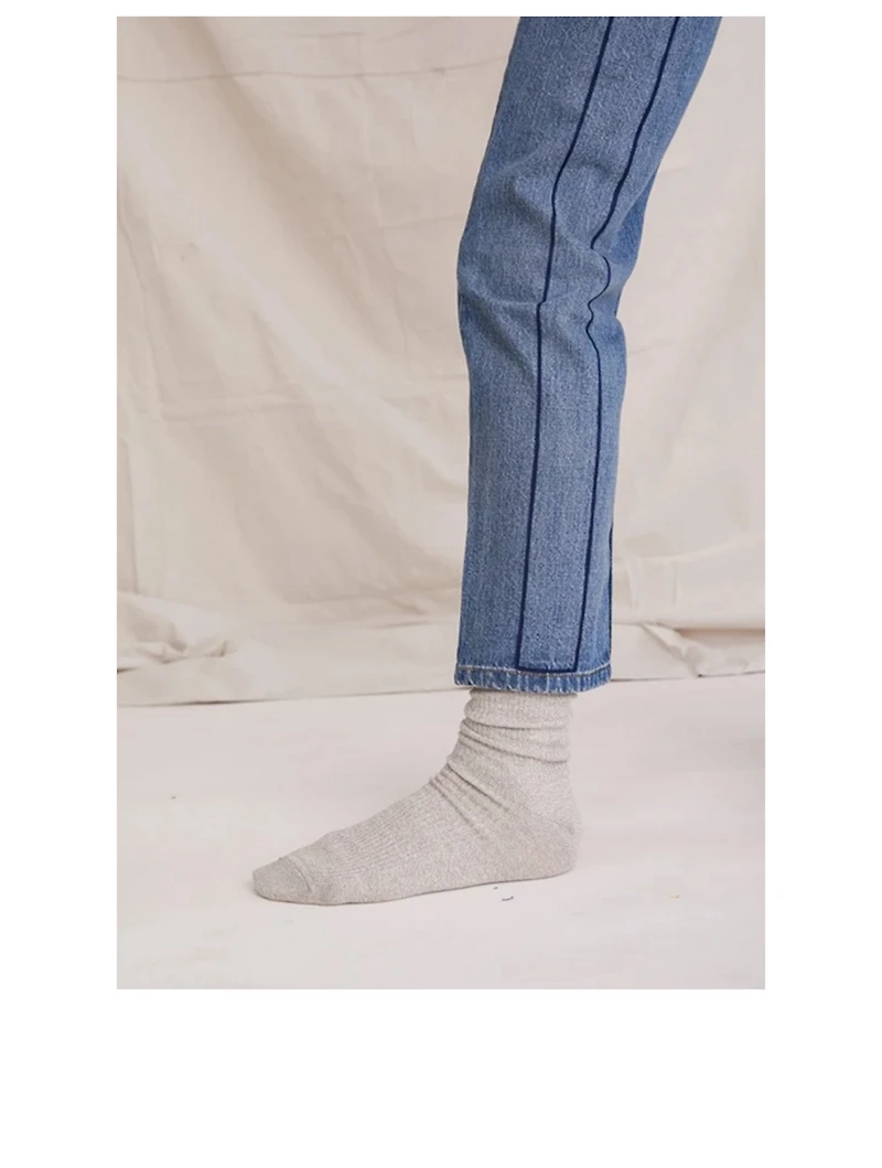 Tate Open Navy Crop Jeans