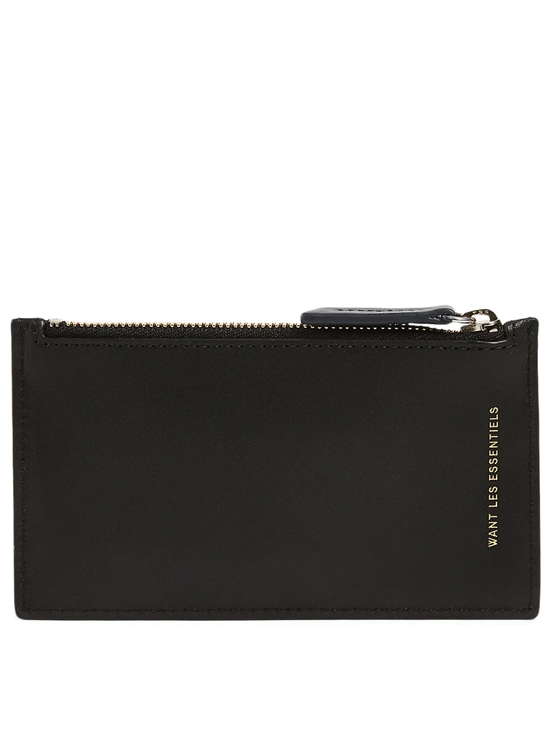 Adana Zipped Leather Cardholder
