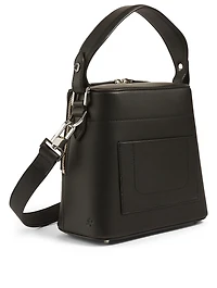Breuer Mini Leather Crossbody Bucket Bag