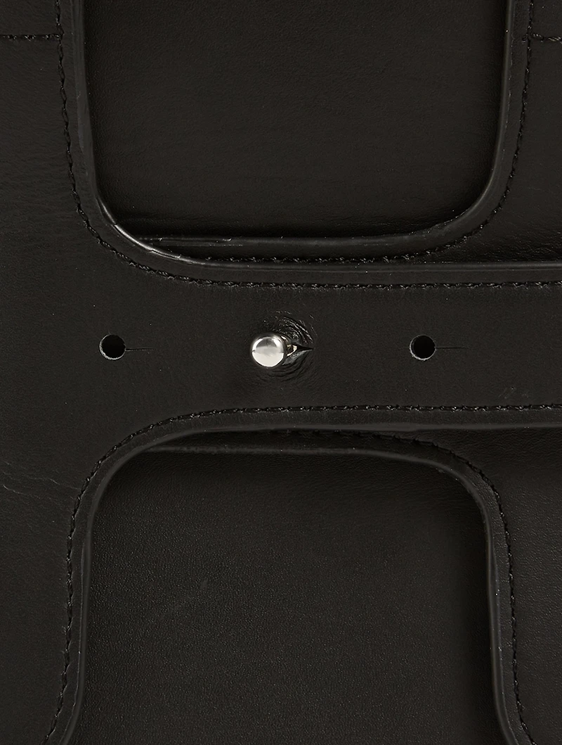 Breuer Mini Leather Crossbody Bucket Bag