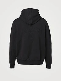 Embossed Zip Hoodie
