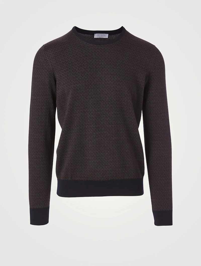 Wool Chevron Sweater