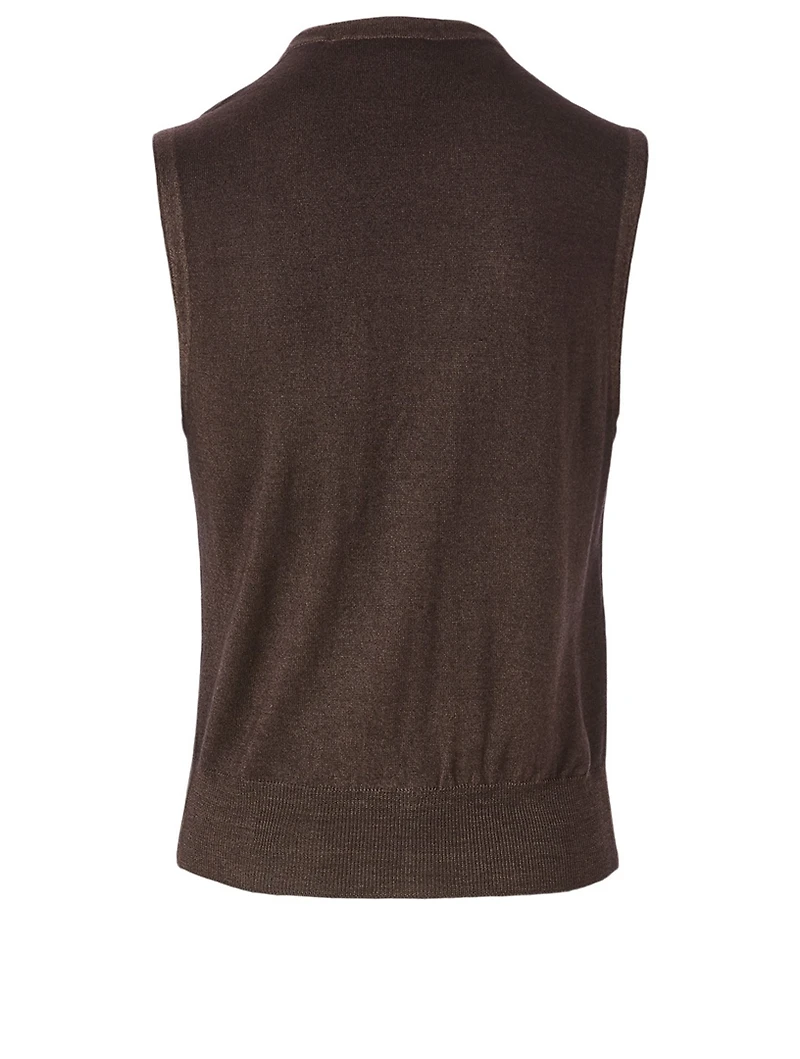 Wool Garment Dyed Waistcoat