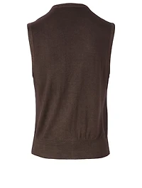 Wool Garment Dyed Waistcoat