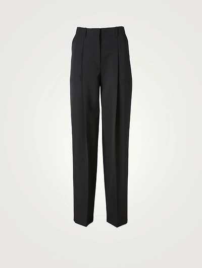 Jayda Wool High-Waisted Pants